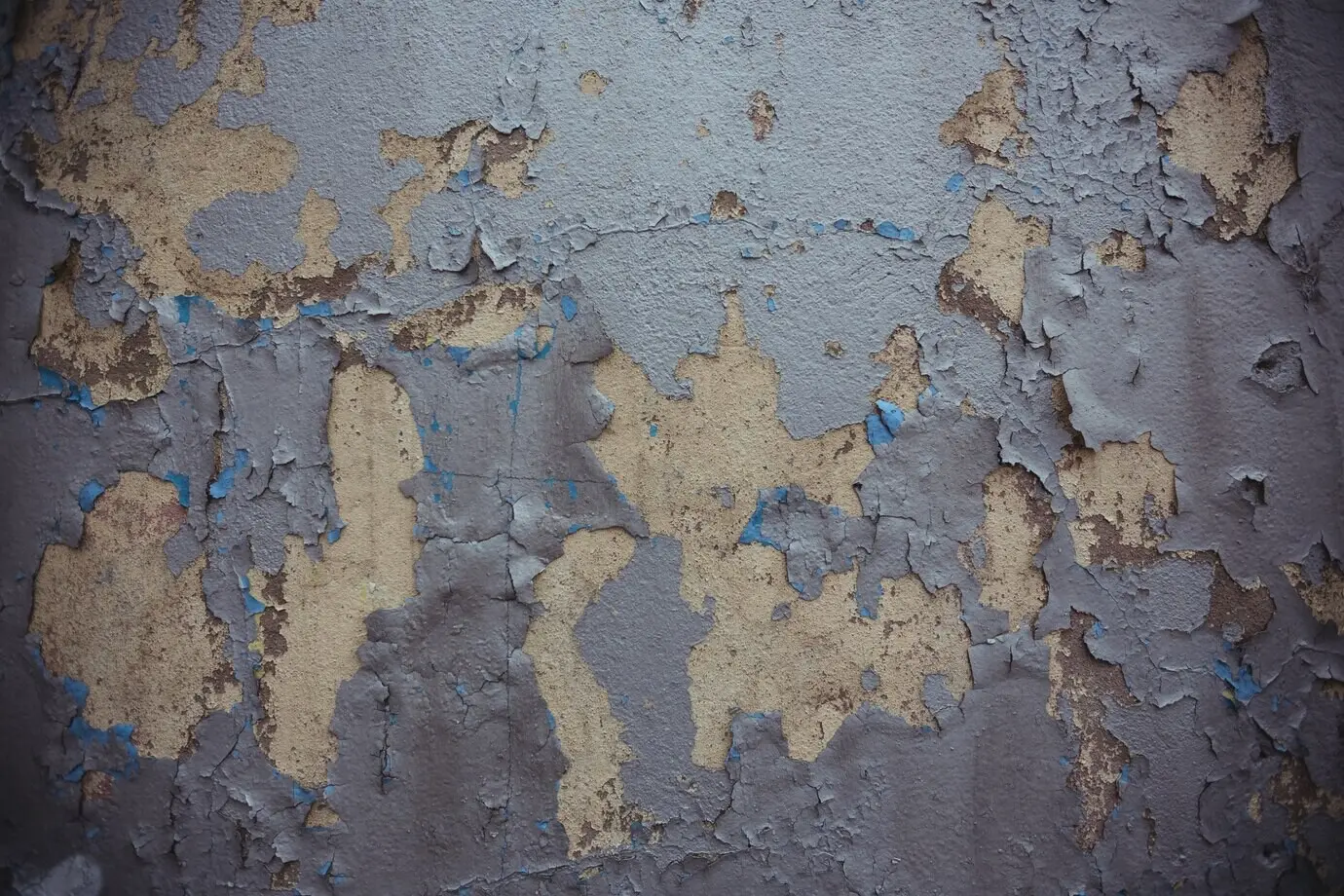 An old wall with flaking paint